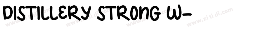 Distillery Strong W字体转换